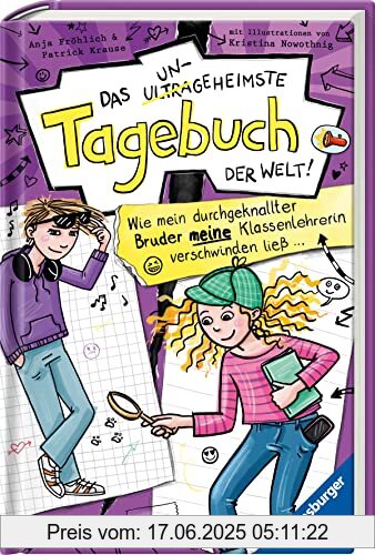 Binding : Gebundene Ausgabe, Edition : 1, Label : Ravensburger Verlag GmbH, Publisher : Ravensburger Verlag GmbH, medium : Gebundene Ausgabe, numberOfPages : 224, publicationDate : 2023-04-01, authors : Anja Fröhlich, Patrick Krause, ISBN : 3473408948