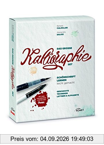 Das große Kalligraphie-Set - Schönschrift lernen leicht gemacht: Buch mit 2 Kalligraphie-Stiften von Pentel