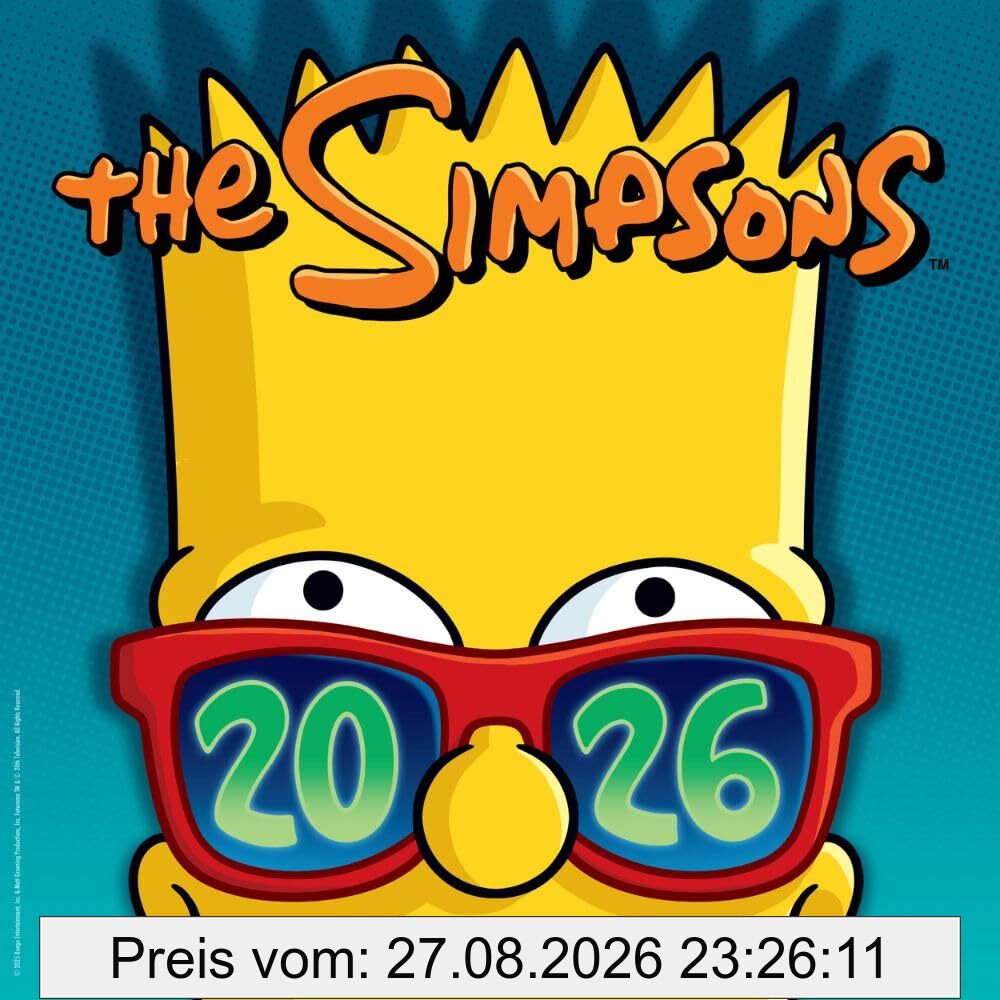 THE SIMPSONS 2026 SQUARE CALENDAR