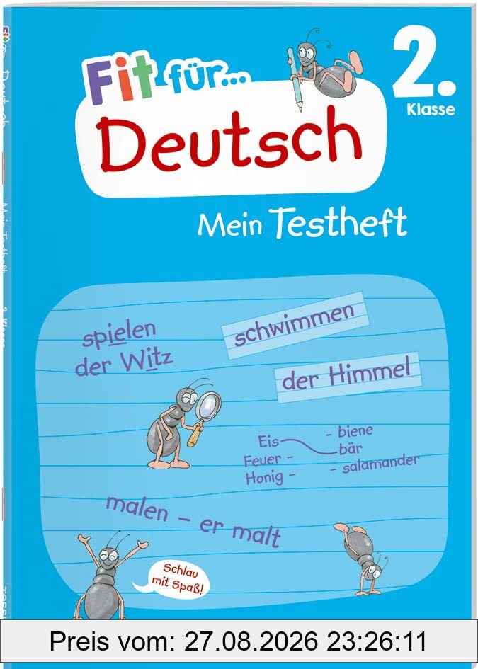 Fit für Deutsch 2. Klasse. Mein Testheft: Wissen testen in Rechtschreibung und Grammatik (Fit für die Schule Mein Testheft)