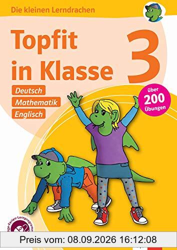 Klett Topfit in Klasse 3: Deutsch, Mathematik, Englisch: Über 200 Übungen für die Grundschule (Die kleinen Lerndrachen)