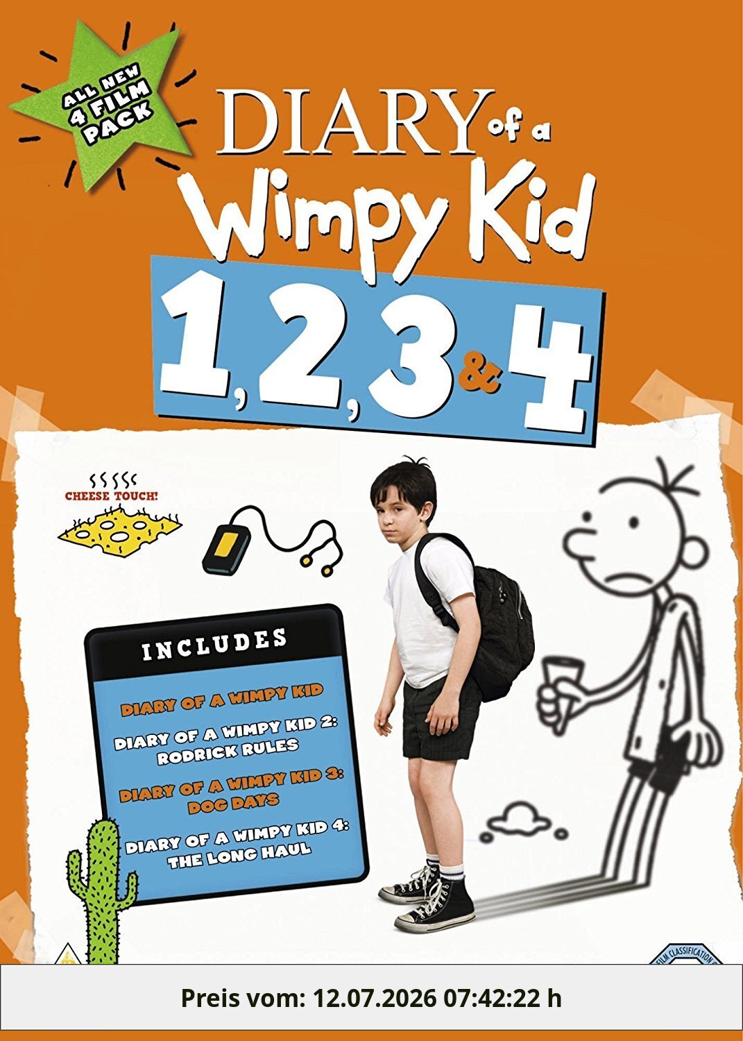 Diary Of A Wimpy Kid 1-4 Boxset DVD [Import]