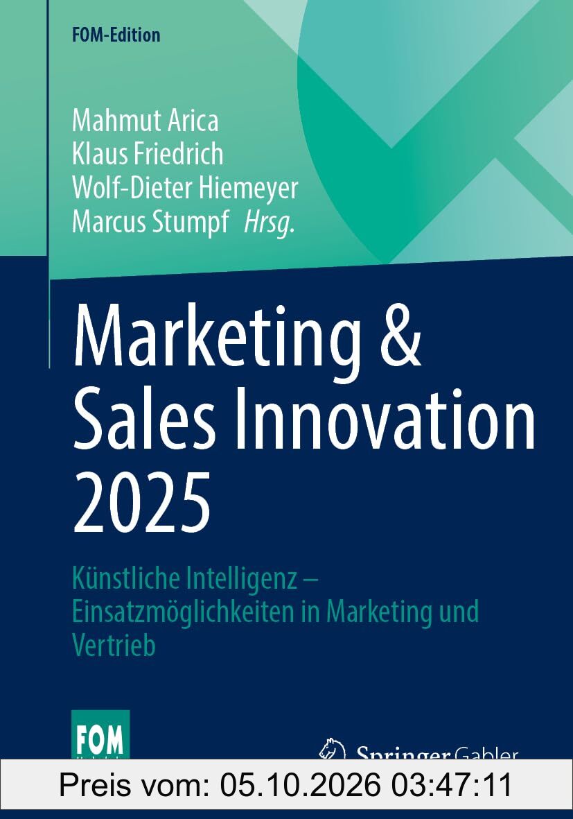 Marketing & Sales Innovation 2026: Einsatzmöglichkeiten von KI in Marketing und Vertrieb (FOM-Edition)