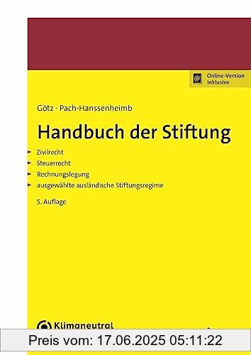 Binding : Taschenbuch, Edition : 5. Auflage. Online-Version inklusive., Label : NWB Verlag, Publisher : NWB Verlag, medium : Taschenbuch, numberOfPages : 957, publicationDate : 2023-07-28, authors : Hellmut Götz, Ferdinand Pach-Hanssenheimb, ISBN : 348264585X