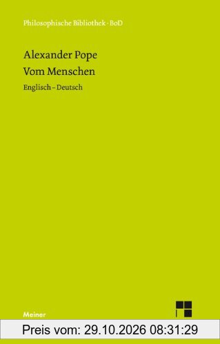 Vom Menschen. Essay on Man
