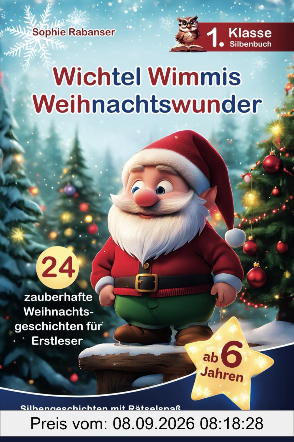 Wichtel Wimmis Weihnachtswunder: 24 zauberhafte Weihnachtsgeschichten für Erstleser - Silbengeschichten mit Rätselspaß zum Mitmachen und Lesenlernen - 1. Klasse Silbenbuch für Kinder ab 6 Jahren