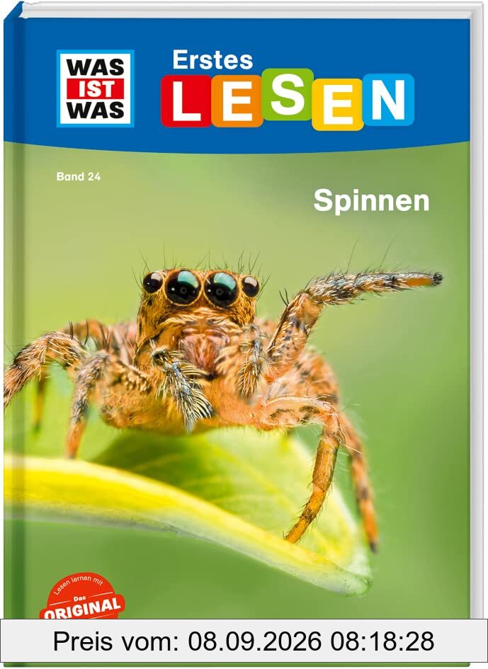 WAS IST WAS Erstes Lesen Band 24. Spinnen / Sachbuch für Erstleser und Leseanfänger / Mit großer Schrift und einfachem Satzbau