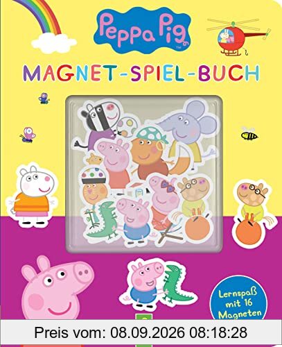 Peppa Pig Magnet-Spiel-Buch: Lernspaß mit 16 Magneten. Für Kinder ab 4 Jahren