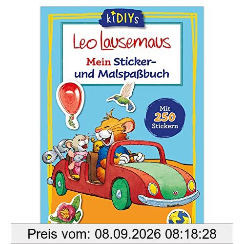 Leo Lausemaus Mein Sticker- und Malspaßbuch mit 250 Stickern: Kreativer Mal- und Stickerspaß für Kinder ab 3 Jahren (kiDIYs)