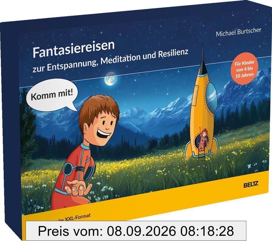 »Komm mit!« – Fantasiereisen zur Entspannung, Meditation und Resilienz: Für Kinder von 4 bis 10 Jahren. 27 Karten im XXL-Format, A4
