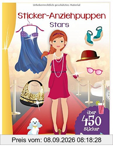 Sticker-Anziehpuppen - Stars