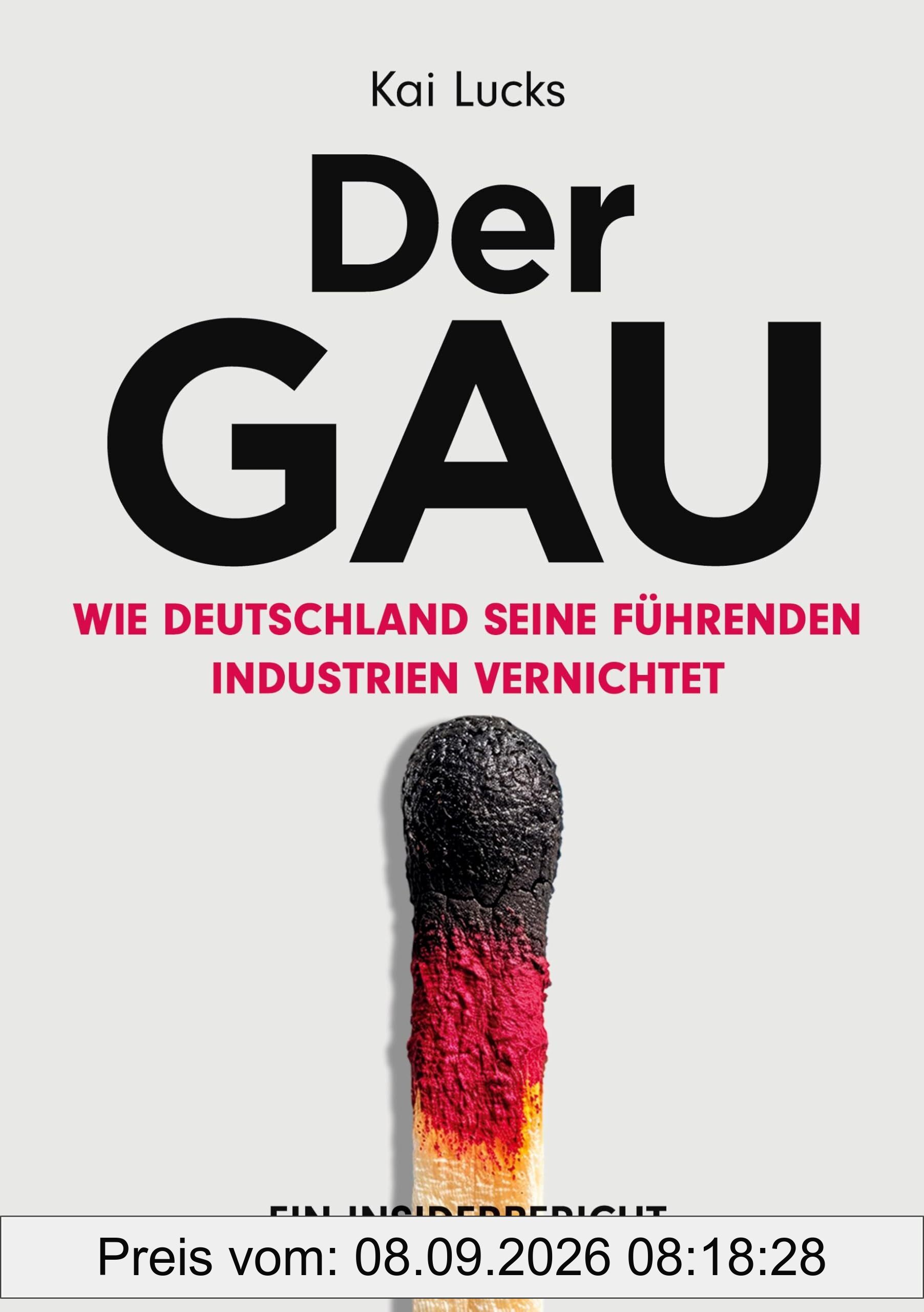 Der GAU: wie Deutschland seine führenden Industrien vernichtet - ein Insiderbericht: ein Insiderbericht: Wirtschaftsgeschichte aus der Sicht eines ... und Technik: Szenen des Untergangs)