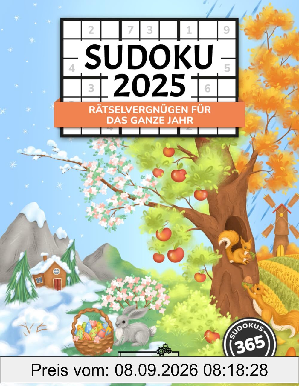 Sudoku 2025: Rätselvergnügen für das ganze Jahr mit 365 Sudokus von Leicht - Schwer
