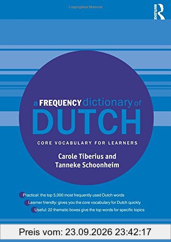 A Frequency Dictionary of Dutch (Routledge Frequency Dictionaries)
