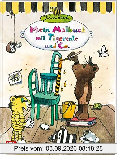 Janosch: Janosch: Mein Malbuch mit Tigerente & Co.: ab 4 Jahre