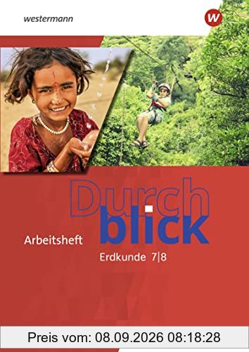 Durchblick Erdkunde - Ausgabe 2022 für Niedersachsen: Arbeitsheft 7 / 8