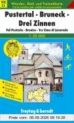 Freytag Berndt Wanderkarten, 1:50 000, Pustertal, Bruneck, Drei Zinnen: Wander-, Rad- und Freizeitkarte. Mit GPS-Daten: Pustertal (Pusteria), Bruneck (Brunico), Drei Zinnen (Walking Maps)