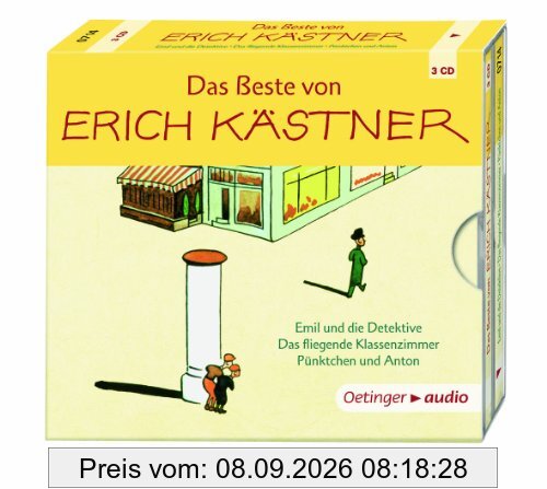 Das Beste von Erich Kästner (3 CD): Hörspiele, ca. 155 Min.