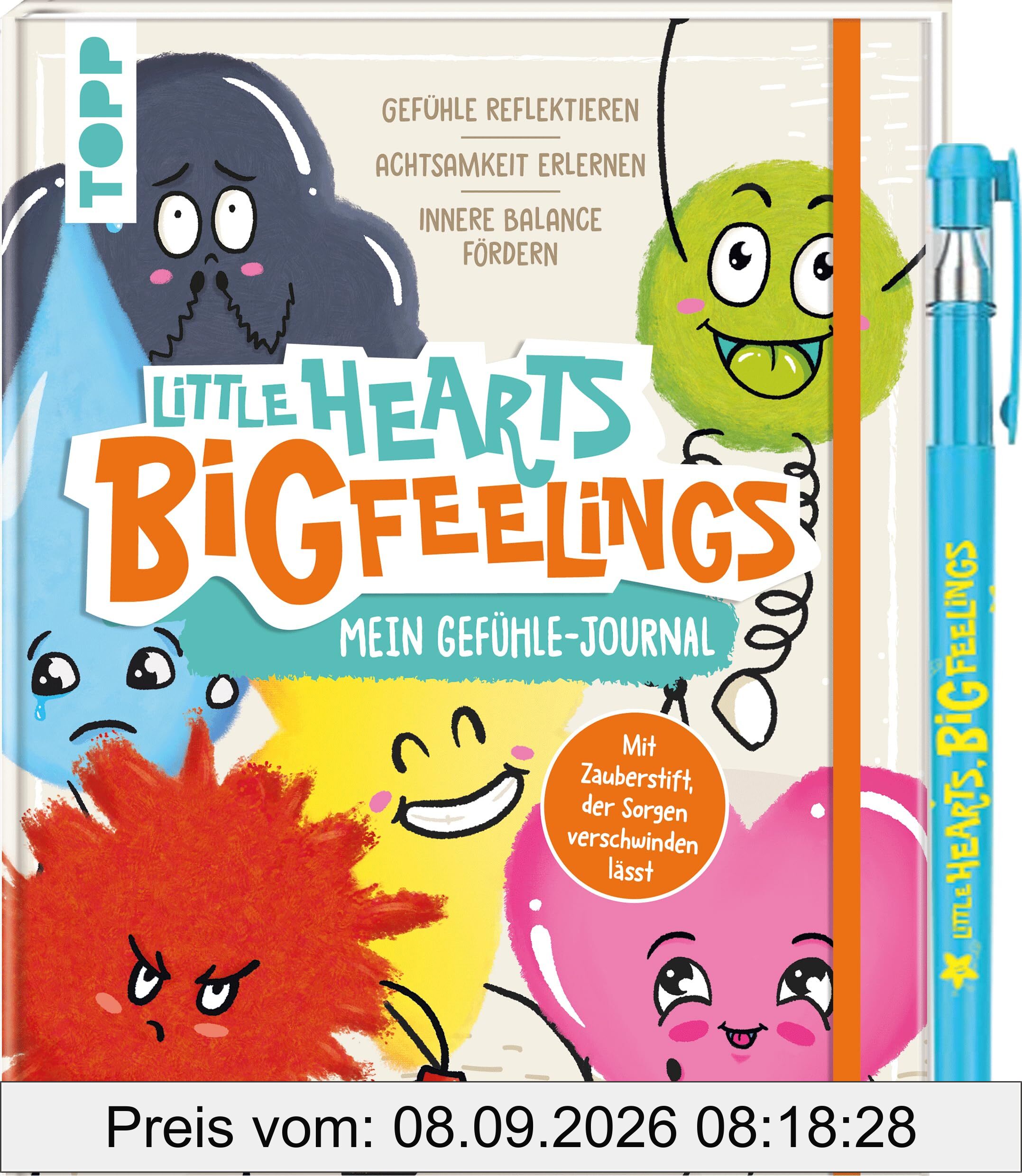 Little Hearts - Big Feelings - Mein Gefühle-Journal: Begleitet Eltern und Kinder durch die bunte Welt der Gefühle