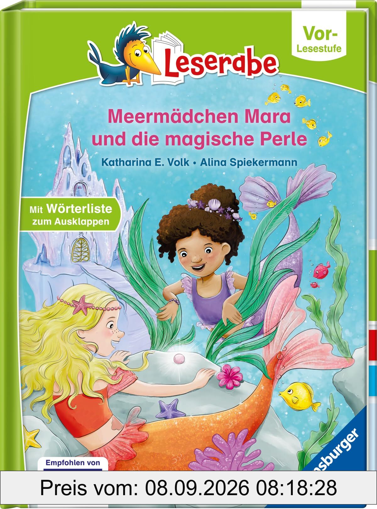Meermädchen Mara und die magische Perle - lesen lernen mit dem Leserabe - Erstlesebuch - Kinderbuch ab 5 Jahren - erstes Lesen - (Leserabe Vorlesestufe) - Erstleser Mädchen - Meermädchen-Geschichten