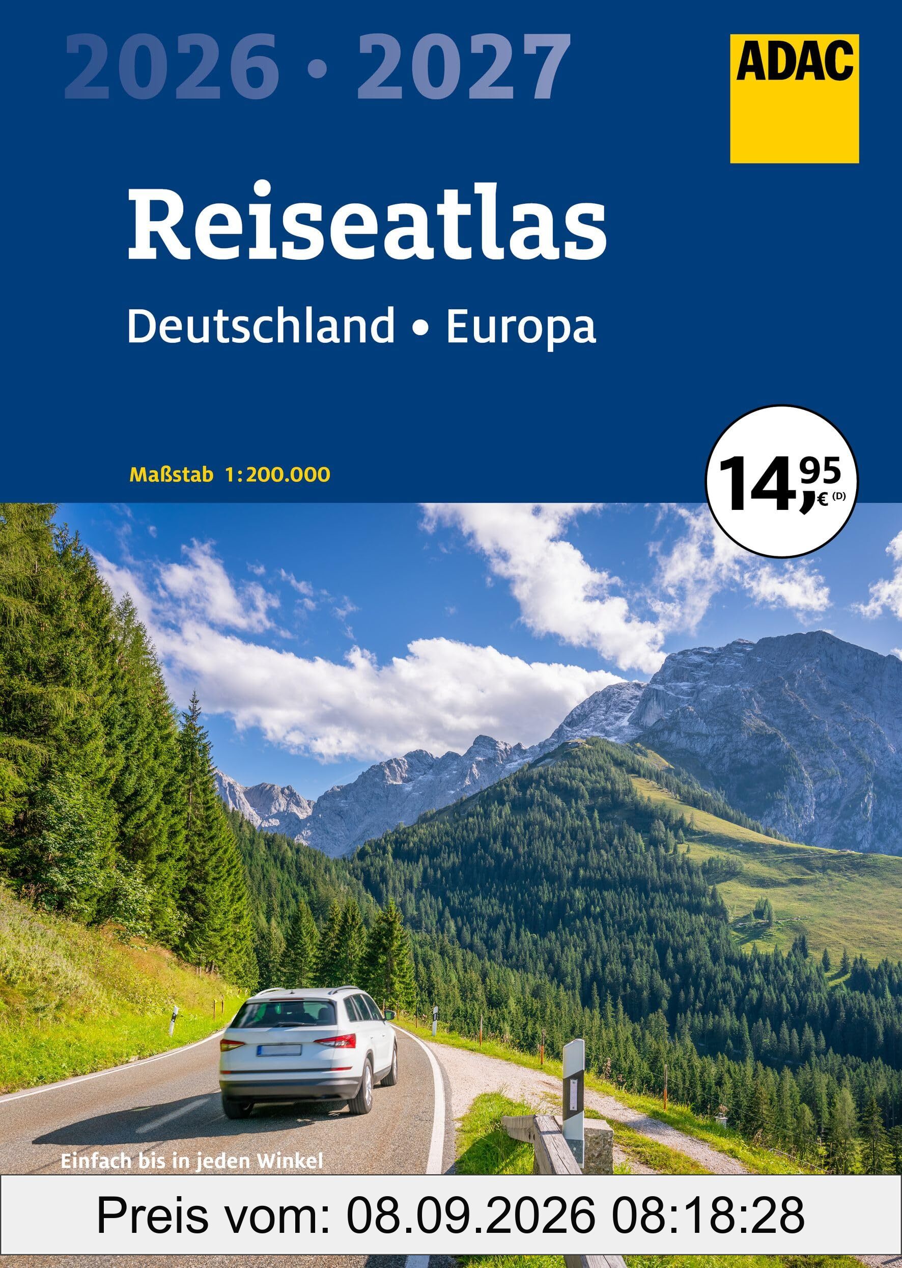 ADAC Reiseatlas 2026/2027 Deutschland 1:200.000, Europa 1:4,5 Mio. (ADAC Atlas)
