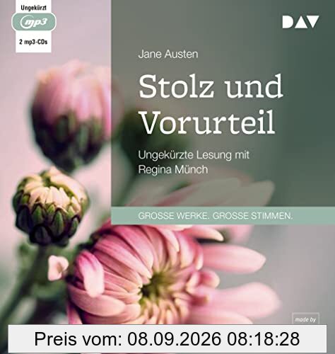 Stolz und Vorurteil: Ungekürzte Lesung mit Regina Münch (2 mp3-CDs)