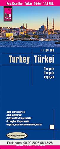 Reise Know-How Landkarte Türkei / Turkey (1:1.100.000): world mapping project