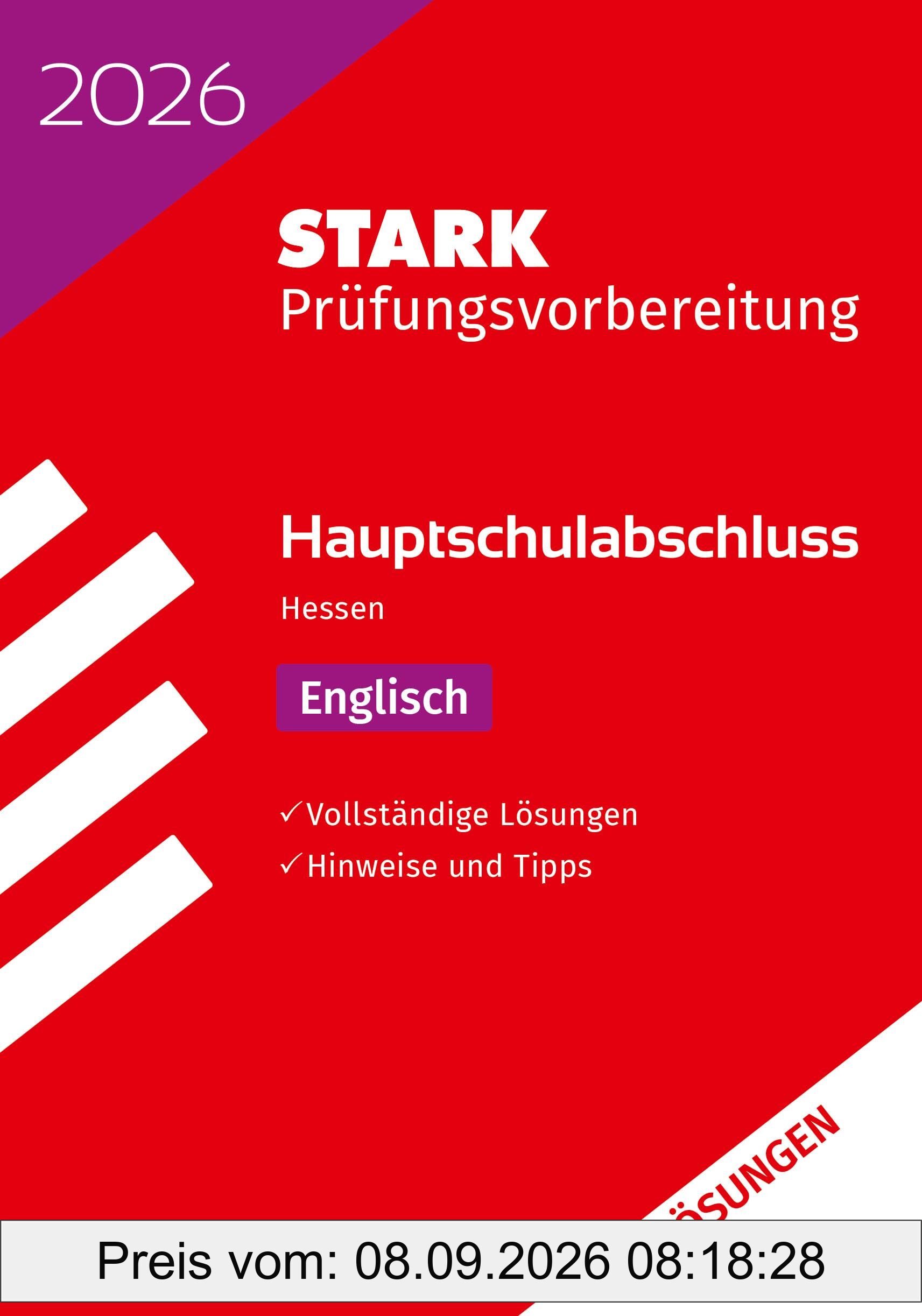 STARK Lösungen zu Englisch - Hauptschulabschluss 2026 Hessen - Prüfungsvorbereitung (Abschlussprüfungen)