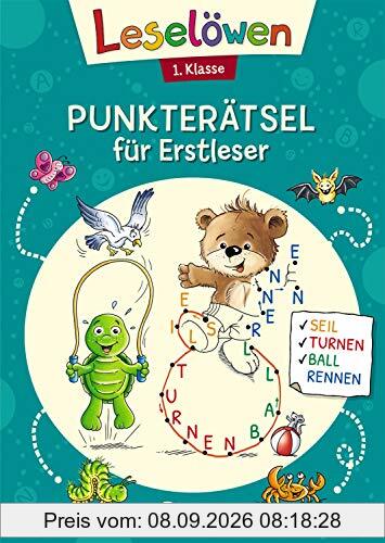 Leselöwen Punkterätsel für Erstleser - 1. Klasse (Petrol) (Leselöwen Rätselwelt)
