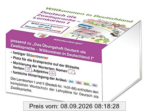 Willkommen in Deutschland - Deutsch als Zweitsprache - Lernkarten I: Bild-Wort-Karten für das Wortschatztraining