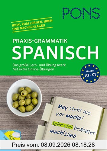 PONS Praxis-Grammatik Spanisch: Das große Lern- und Übungswerk. Mit extra Online-Übungen.