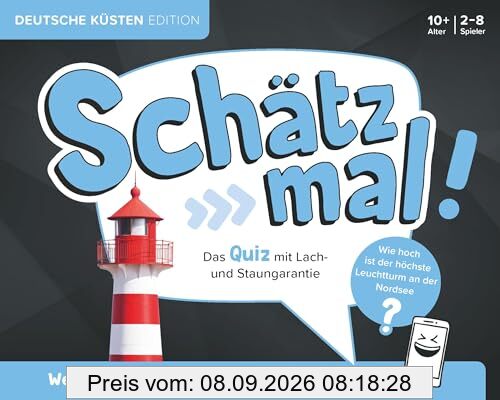 Schätz mal! Deutsche Küsten Edition: Das Quiz mit Lach- und Staungarantie I Ab 10 Jahre I 2-8 Spieler I Spiele-Block