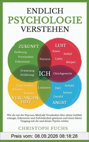 Endlich Psychologie verstehen: Wie du mit der Psycoon-Methode Verständnis über deine Gefühle erlangst, Erkenntnis und Zufriedenheit gewinnst und einen fairen Umgang mit dir und deiner Psyche erlebst