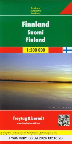 Freytag Berndt Autokarten, Finnland - Maßstab 1:500 000