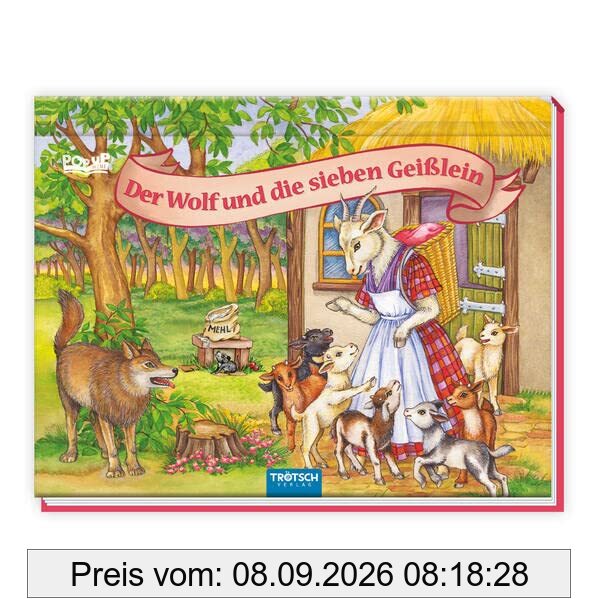 Trötsch Märchenbuch Pop-up-Buch Der Wolf und die sieben Geißlein: Entedeckerbuch Beschäftigungsbuch