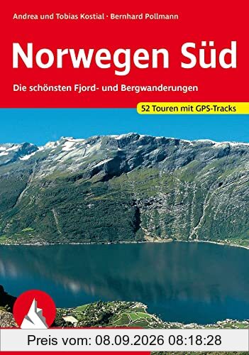 Norwegen Süd: Die schönsten Fjord- und Bergwanderungen. 52 Touren mit GPS-Tracks (Rother Wanderführer)
