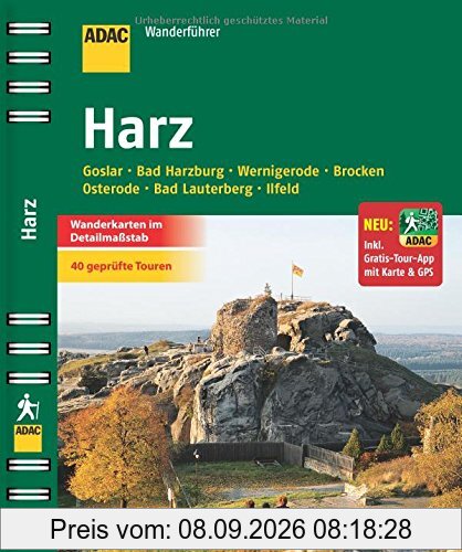 ADAC Wandeführer Harz: Jetzt multimedial: alle Touren-Tracks zum Herunterladen auf das Smartphone (ADAC Wanderführer)