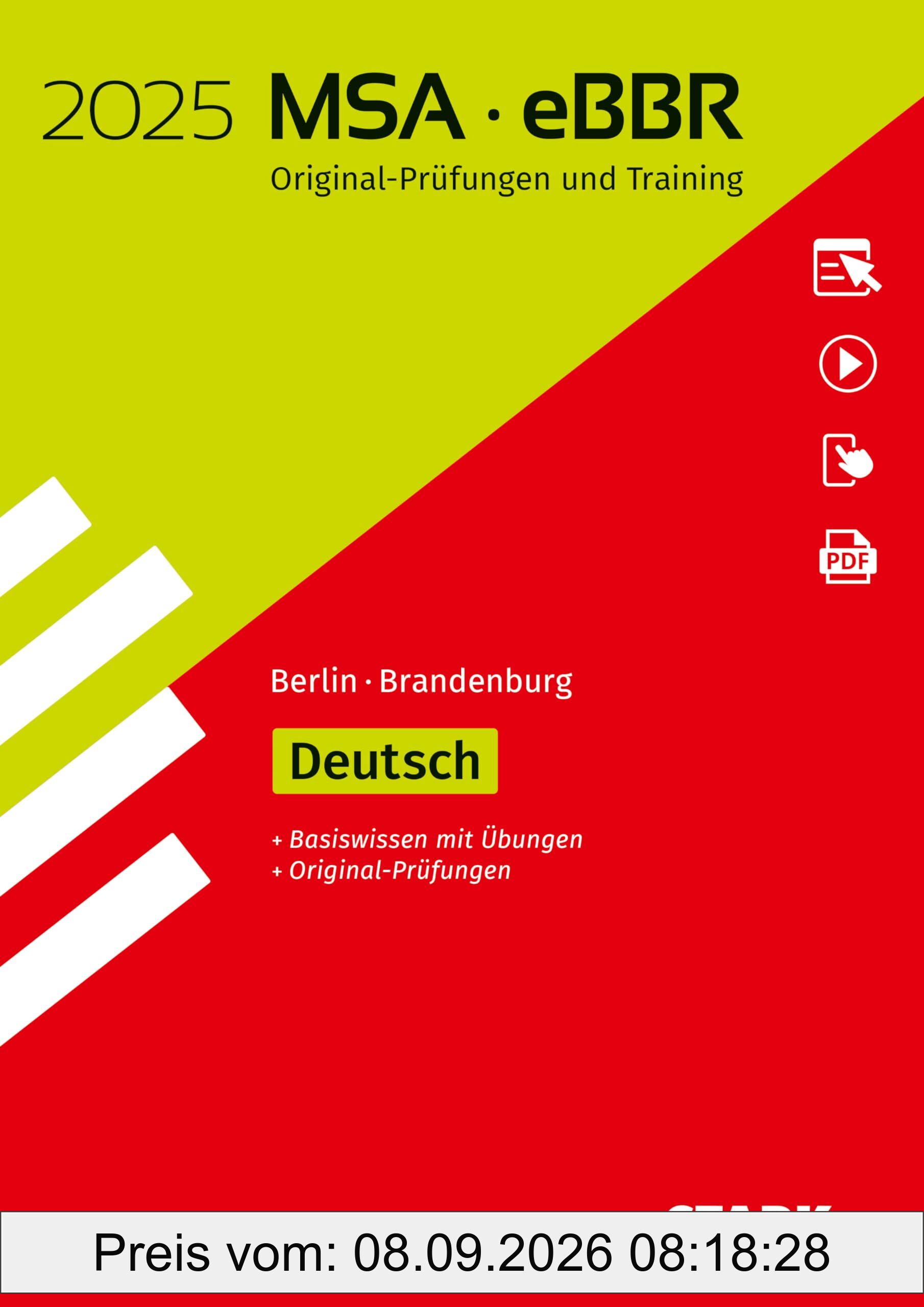 STARK Original-Prüfungen und Training MSA/eBBR 2025 - Deutsch - Berlin/Brandenburg