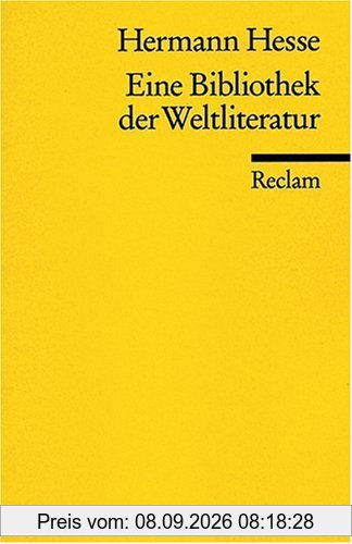 Eine Bibliothek der Weltliteratur
