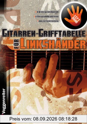 Gitarren-Grifftabelle für Linkshänder: Grundlegende Gitarrenakkorde für Linkshänder