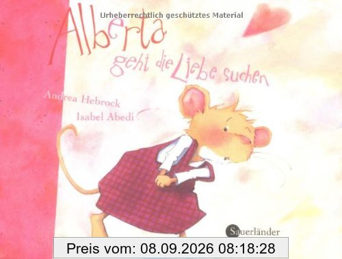 Alberta geht die Liebe suchen: Minibilderbuch und Plüschtier in Geschenktüte