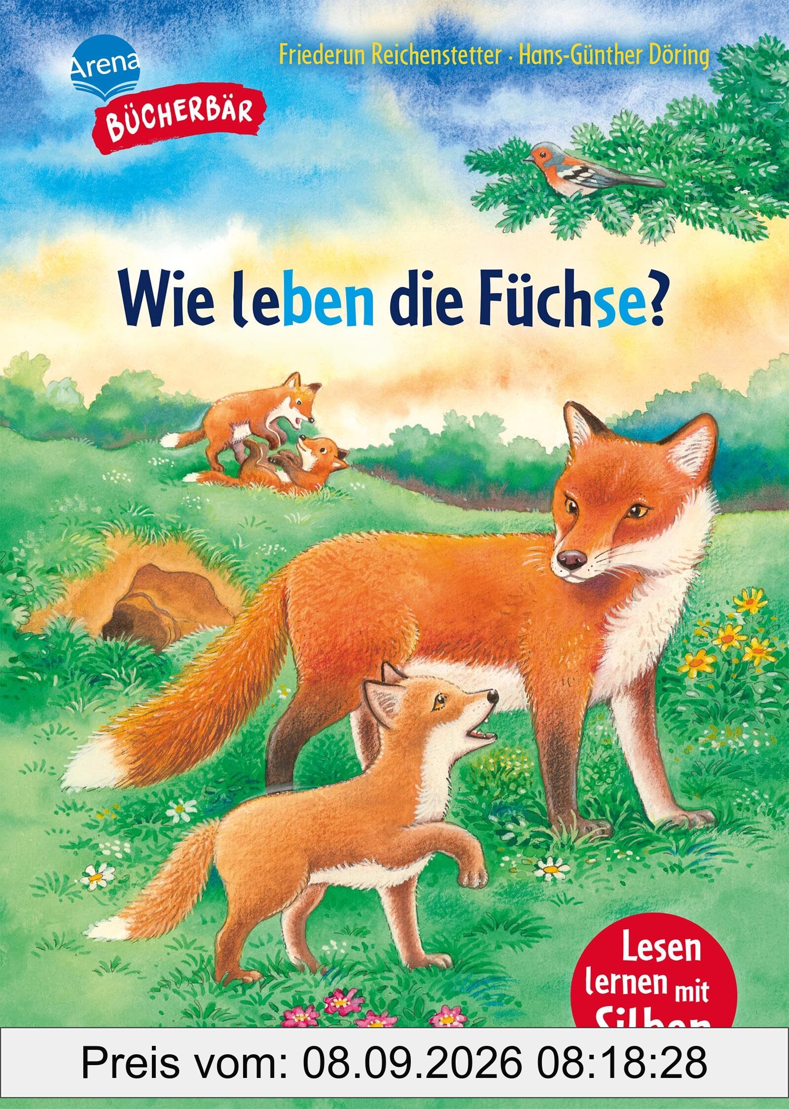Sachwissen für Erstleser. Wie leben die Füchse?: Bücherbär: Erstlesebuch; Sachwissen über Füchse für die 1. Klasse, mit Silbentrennung zum leichteren ... Erstlesebuch für Jungen und Mädchen