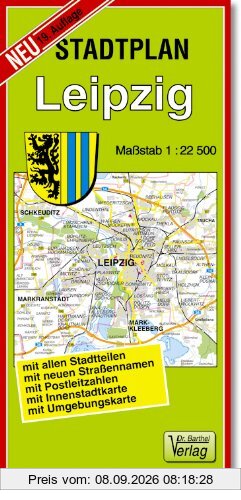 Stadtplan Leipzig: Maßstab 1:22500