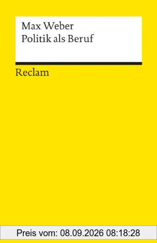 Universal-Bibliothek Nr. 8833: Politik als Beruf