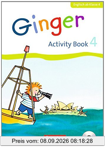 Ginger - Allgemeine Ausgabe - Neubearbeitung: 4. Schuljahr - Activity Book mit CD: Mit Wörterkiste und Minibildkarten