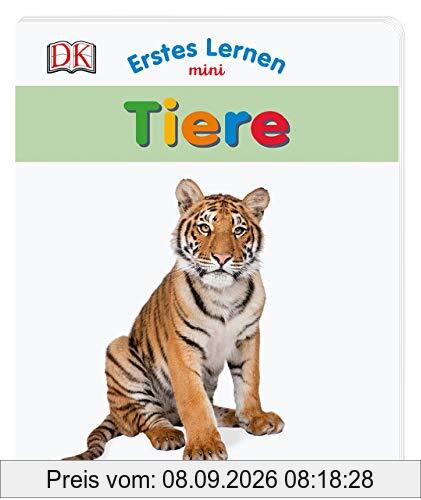 Erstes Lernen mini. Tiere: Bildwörterbuch mit Glitzerfolie ab 1 Jahr