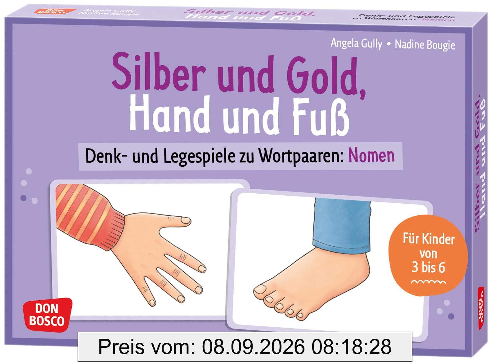 Silber und Gold, Hand und Fuß: Denk- und Legespiele zu Wortpaaren: Nomen. Visuelle Wahrnehmung fördern und den Wortschatz erweitern. 30 Bildkarten ... Grundschule (Denk- und Legespiele für Kinder)