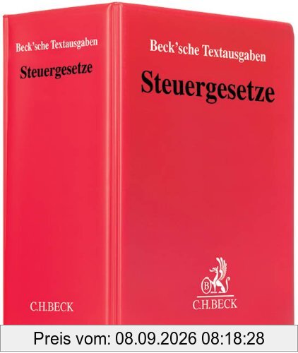 Steuergesetze (mit Fortsetzungsnotierung). Inkl.157. Ergänzungslieferung.