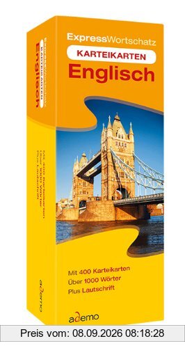 Expresswortschatz Englisch, Karteikarten in Lernbox