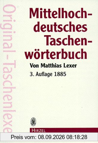 Mittelhochdeutsches Taschenwörterbuch